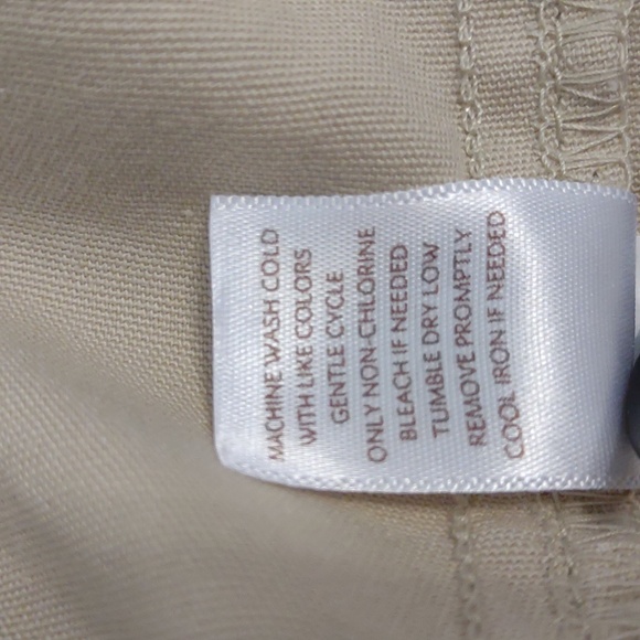 J. Jill Live-In Chino Tan/Khaki Shirt Dress - Picture 10 of 10